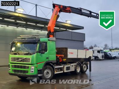 Volvo FM 340 FM 6X2 Palfinger PK23002  Crane 10m3 3-way tipper Lift+steering axle Euro 5 in vendita da BAS World B.V.