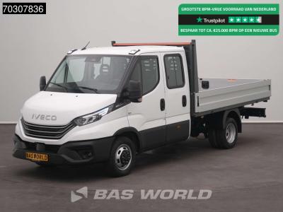 Iveco Daily 35C21 3.0L Open Laadbak Dubbel Cabine 210PK Dubbellucht t ACC LED Airco Camera CarPlay 3,5t T in vendita da BAS World B.V.