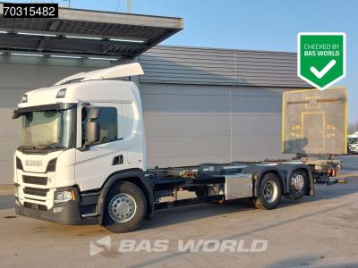 Scania P500 P 6X2 Full Air Zepro 2500kg Ladebordwand Lift-Lenk Asche Retarder Automatic in vendita da BAS World B.V.