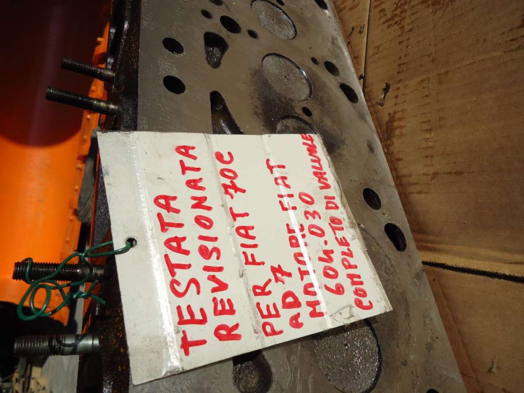 Testata motore per FIAT 70C - AD7 - MOTORE FIAT 604.030 COMPLETO DI VALVOLE Foto 5
