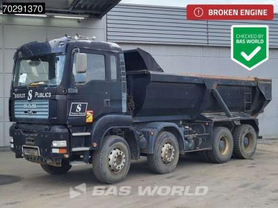 Man TGA 35.480 8X4 BROKEN ENGINE 16m3 tipper Steel suspension Manual Retarder Euro 2 in vendita da BAS World B.V.