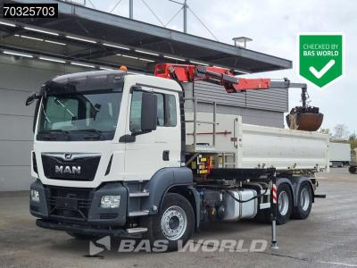 Man TGS 26.420 TGS 6X4 FASSI F165AZ.0.22 E-ACTIVE crane 2-way tipper Automatic Euro 6 in vendita da BAS World B.V.