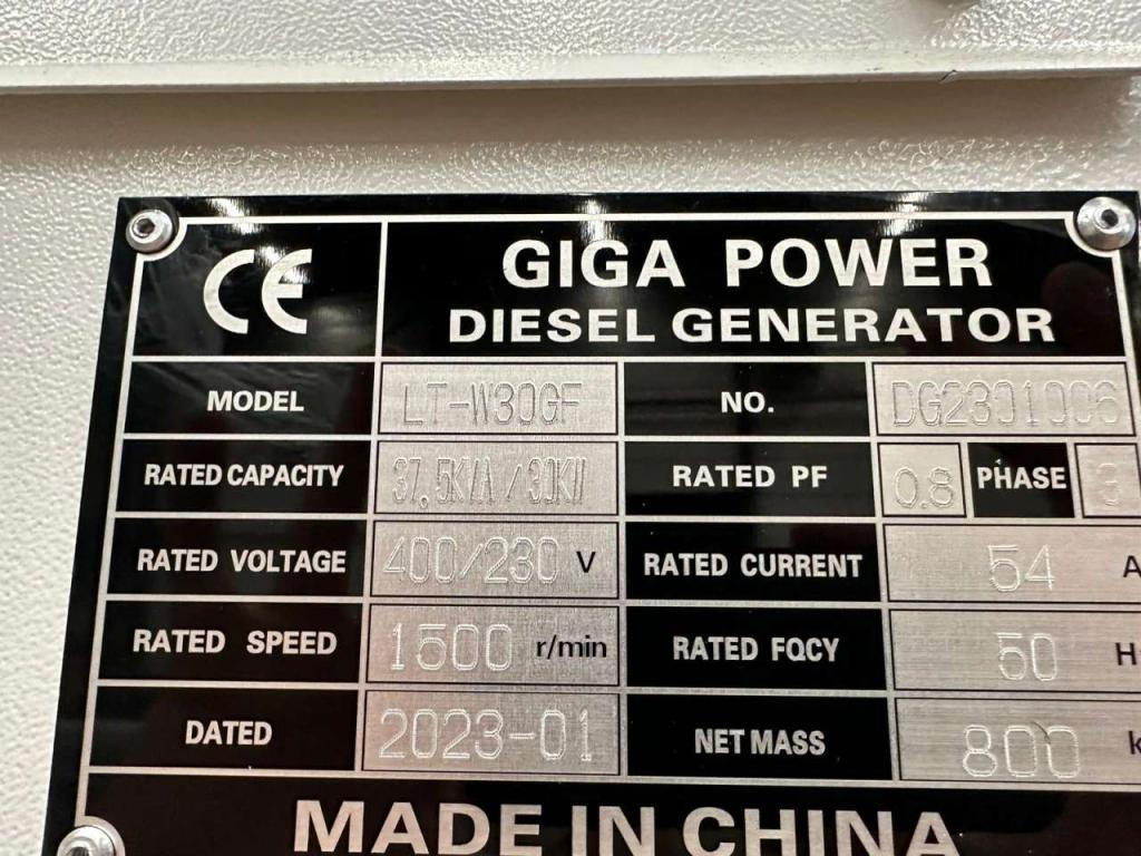 Giga Power LT-W30GF 37.5KVA silent set Foto 18