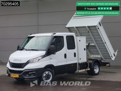 Iveco Daily 35C14 Kipper met Kist Dubbel Cabine Dubbellucht 3,5t Trekhaak Airco Cruise Euro6 Kieper Tippe in vendita da BAS World B.V.