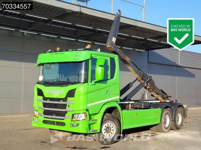Scania G500 6X4 20tons Containersystem Big-Axle Full Steel Retarder Automatic Euro 6 in vendita da BAS World B.V.