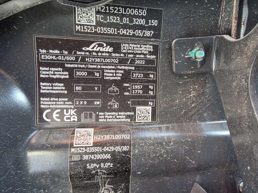 Linde E30HL-01/600 Foto 7