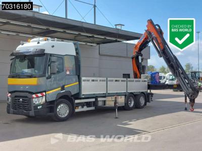 Renault T 460 6X2 EFFER 395/5S + JIB 4S Crane Kran Full Air Suspension Retarder Euro 6 in vendita da BAS World B.V.