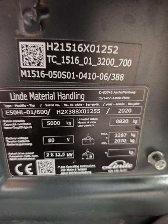 Linde E50HL-01/600 Foto 8