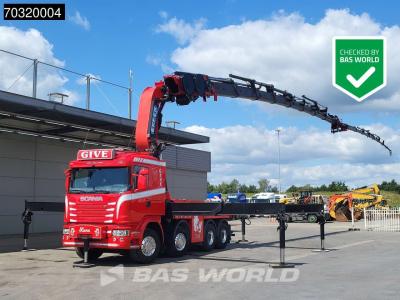 Scania G490 8X4 EFFER 1750/8S + JIB 6S Crane Kran Winch Big-Axle Automatic Euro 6 in vendita da BAS World B.V.