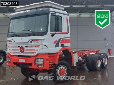 Mercedes Actros 3346 Actros 6X6 6x6 chassis Big-Axle Steel suspension  Semi Automatic Euro 3 in vendita da BAS World B.V.