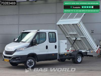 Iveco Daily 35C16 3.0L Kipper met Kist Dubbel Cabine Dubbellucht 3,5t Trekhaak Navi Airco Cruise Camera E in vendita da BAS World B.V.
