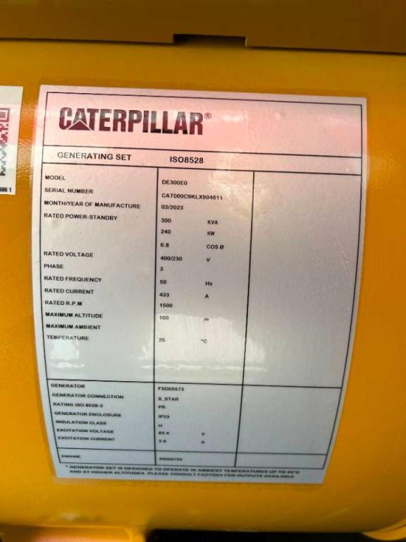 CAT DE300E0 - C9 - 300 kVA Generator - DPX-18021 Foto 6