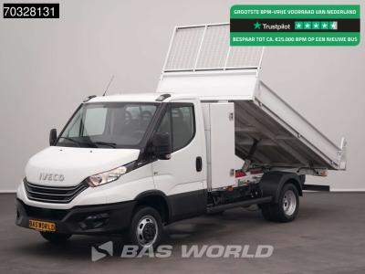 Iveco Daily 35C14 Automaat Dubbellucht Kipper met Kist 3,5t Trekhaak Airco Cruise Euro6 Tipper Benne Kiep in vendita da BAS World B.V.