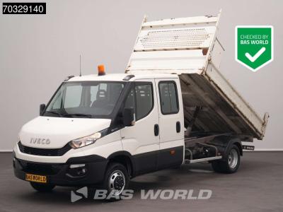 Iveco Daily 35C17 3.0L Kipper Dubbel Cabine Dubbellucht 3,5t Trekhaak Cruise Euro6 Tipper Benne Kieper To in vendita da BAS World B.V.
