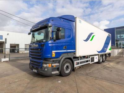 Scania R410+CHEREAU+CARRIER 1150 MT-TRI-TEMP+DHOLLANDIA 2.5T. in vendita da Braem NV