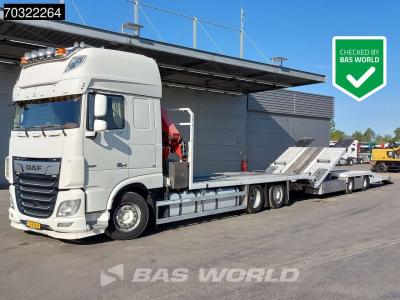 Daf XF 530 XF 6X2 NL-Combi HMF 1120 K-RC Kran Crane Transporter Lift-Axle ACC Euro 6 in vendita da BAS World B.V.