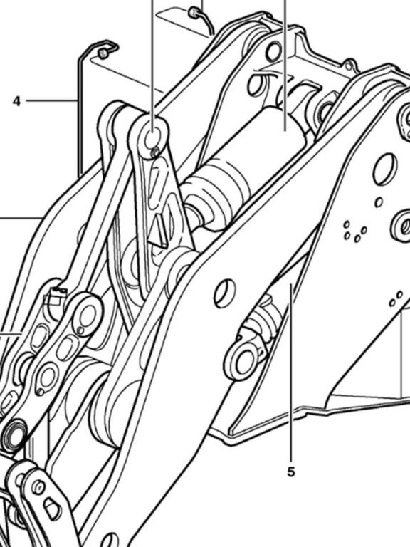 Volvo lifting frame for Volvo L180F, L180H, L180K and L180G Foto 1