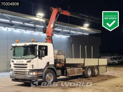 Scania P360 P 6X2 HMF 1820-K4 Kran Crane Lift+Steering Axle Air Suspension Euro 6 in vendita da BAS World B.V.