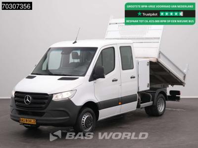 Mercedes-Benz Sprinter 514 CDI Automaat Dubbel Cabine Kipper met Kist Dubbellucht 3,5t Trekhaak Airco Cruise MBUX in vendita da BAS World B.V.