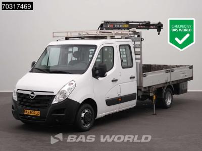 Opel Movano 145PK Kraanwagen Hiab T-CLX 023 B-3 Dubbellucht Open Laadbak 3,5t Trekhaak Airco Cruise Euro in vendita da BAS World B.V.
