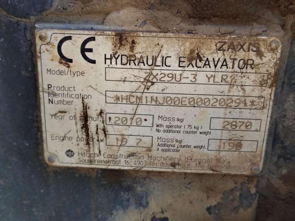 Hitachi ZX 29U-3 YLR Foto 21