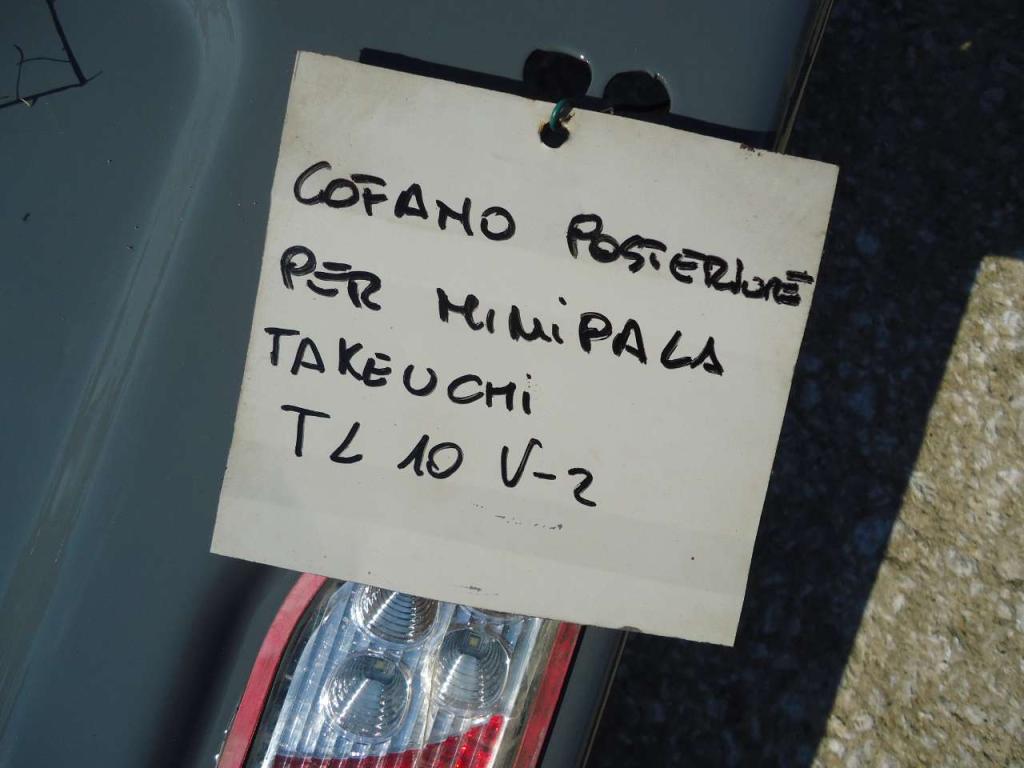 Cofano motore per Posteriore per Takeuchi TL10 V-2 Foto 2