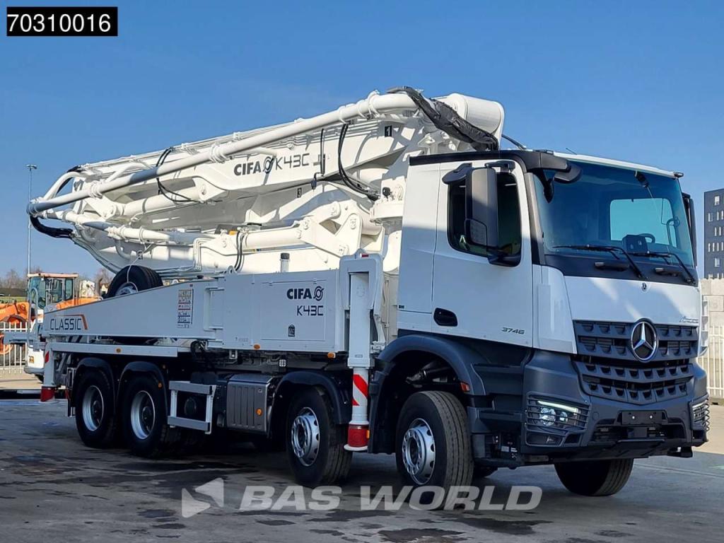 Mercedes-Benz Arocs 3746 Arocs 8X4 NEW! 43 meter CIFA K43C-PU17080 Steelsuspension Big-Axle Euro 6 Foto 10