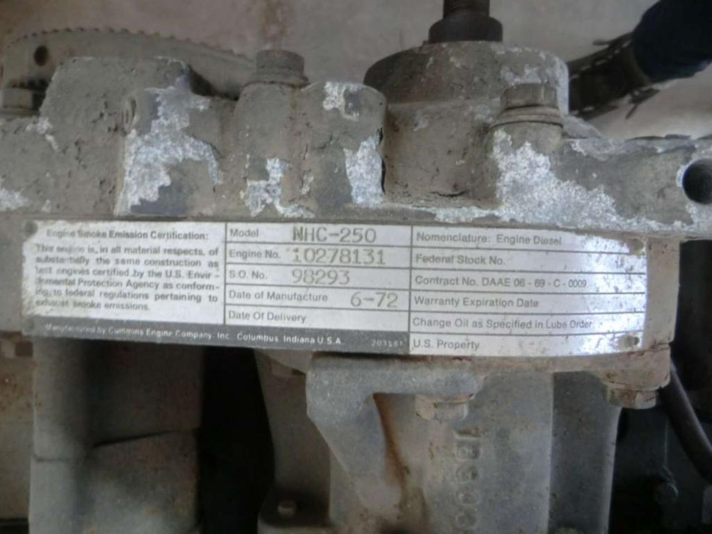 Motore a scoppio per Cummins NHG-250 Foto 4