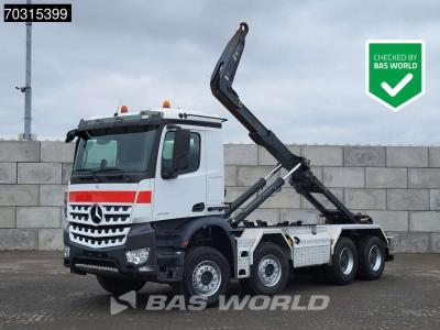 Mercedes-Benz Arocs 3248 8X4 26tons HIAB XR26Z59S containersystem Big-Axle Steelsuspension Euro 6 in vendita da BAS World B.V.