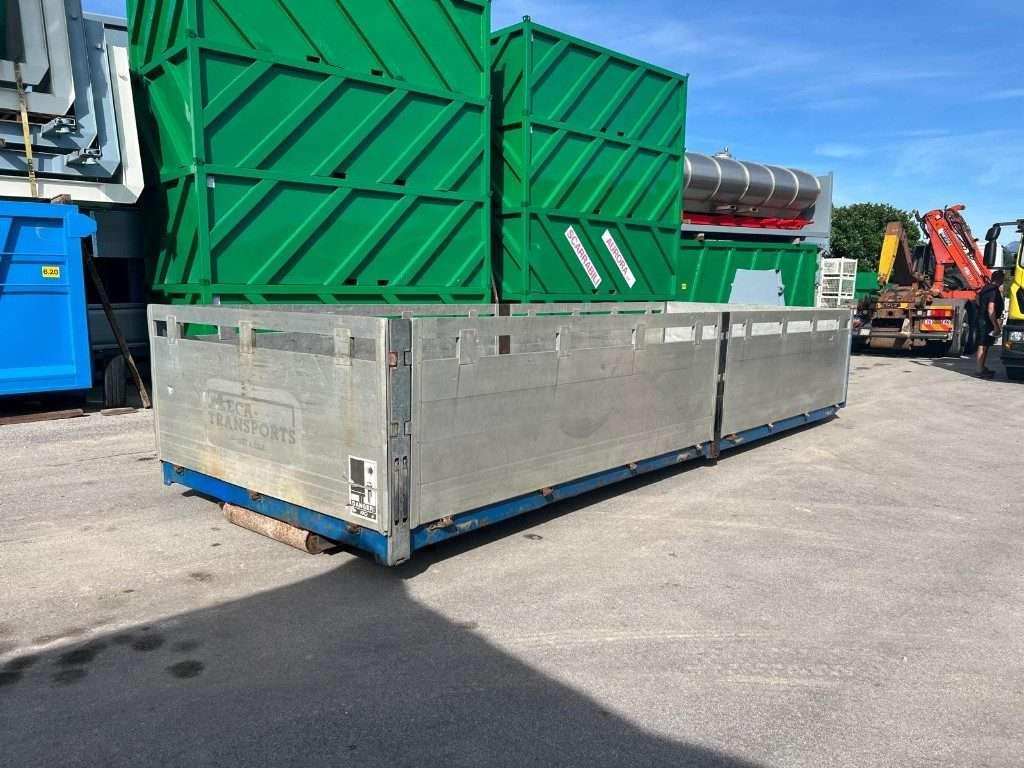 CONTAINER SCARRABILE USATO A PIANALE CON SPONDE Foto 2