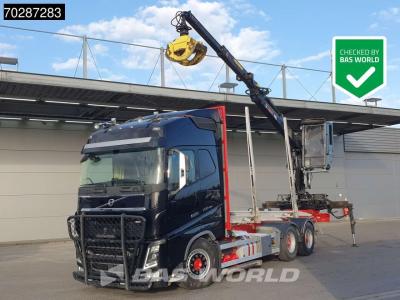 Volvo FH16 750 FH16 6X4 HIAB E96S 79 wood crane Retarder Dynamic-Steering Big-Axle Euro 6 in vendita da BAS World B.V.