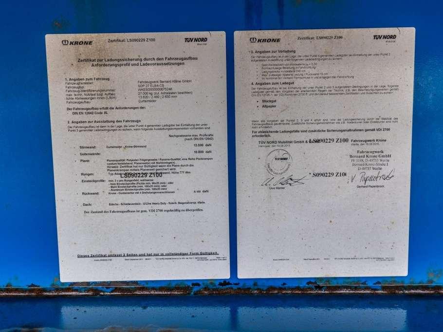 Krone SD P27-ALU BORDEN/RIDEAUX/LADEBOARD Foto 20