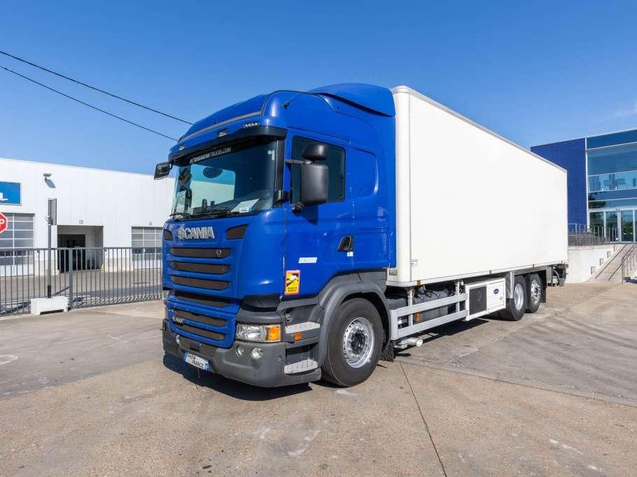 Scania R410 6X2+CHEREAU+CARRIER 1150 U MT-TRI-TEMP+DHOLLANDIA 2.5T. Foto 1