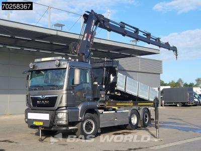 Man TGS 26.500 6X2 Prepared NL-Truck NEW APK HIAB X-HIPRO 302 E-6 Crane Kran Fifth wheel in vendita da BAS World B.V.