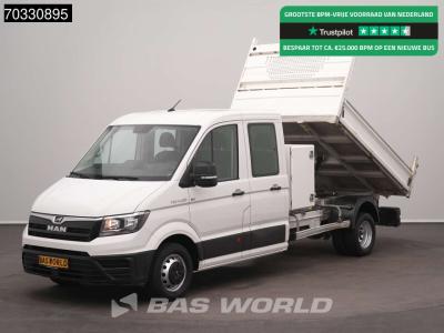 Man TGE 5.120 Dubbel Cabine Kipper met Kist Dubbellucht 3,5t Trekhaak Airco Cruise Camera Euro6 Tipper in vendita da BAS World B.V.