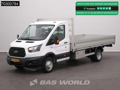 Ford Transit 130pk Dubbellucht 421cm Open Laadbaak Trekhaak Airco Cruise Euro6 Pritsche Pickup Open Box in vendita da BAS World B.V.