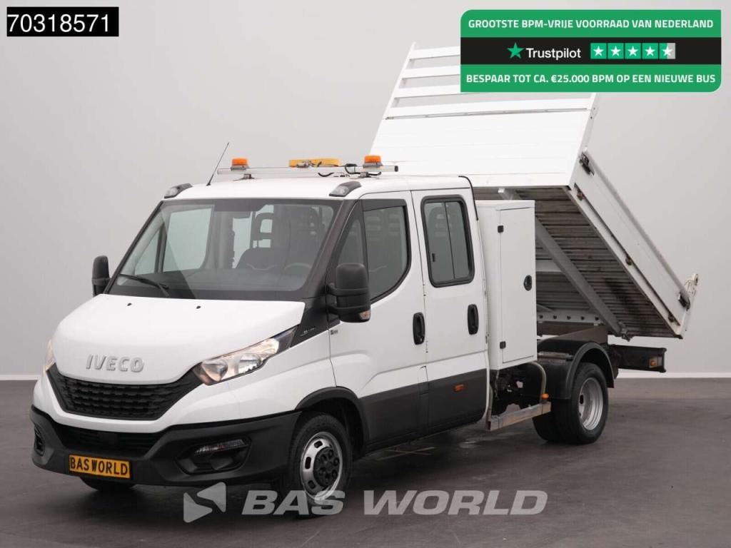Iveco Daily 35C14 Open Laadbak Dubbel Cabine 3,5t Trekhaak Dubbellucht Airco Cruise Euro6 Pritsche Pickup Foto 1