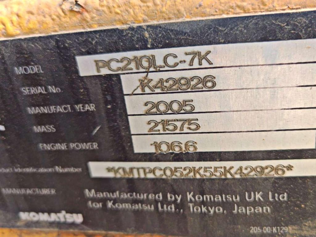 Komatsu PC210NLC-7K Foto 6