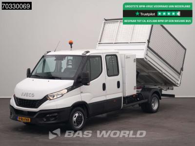Iveco Daily 35C14 Kipper Dubbel Cabine met Kist Huif Dubbellucht 3,5t Trekhaak Airco Camera Euro6 Tipper in vendita da BAS World B.V.
