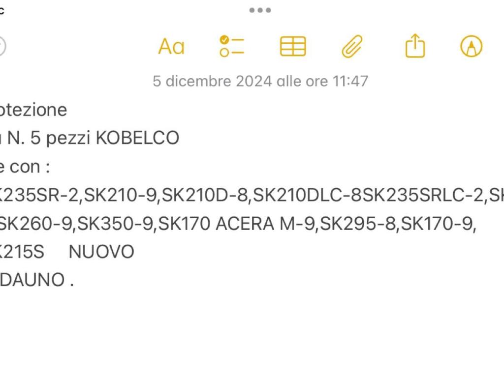 Griglia per Kobelco Foto 3