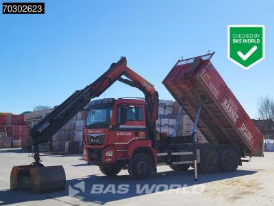 Man TGS 33.440 6X4 Palfinger PK23001-EH Kran Crane Big-Axle 13m3 tipper Euro 6 in vendita da BAS World B.V.