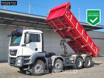 Man TGS 35.440 8X4 13m3 Meiller 2-way tipper Steel suspension Big-Axle Euro 6 in vendita da BAS World B.V.