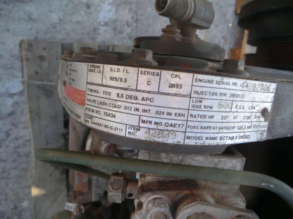 Long block (motore alleggerito) per Cummins 6CTA8.3 Foto 5