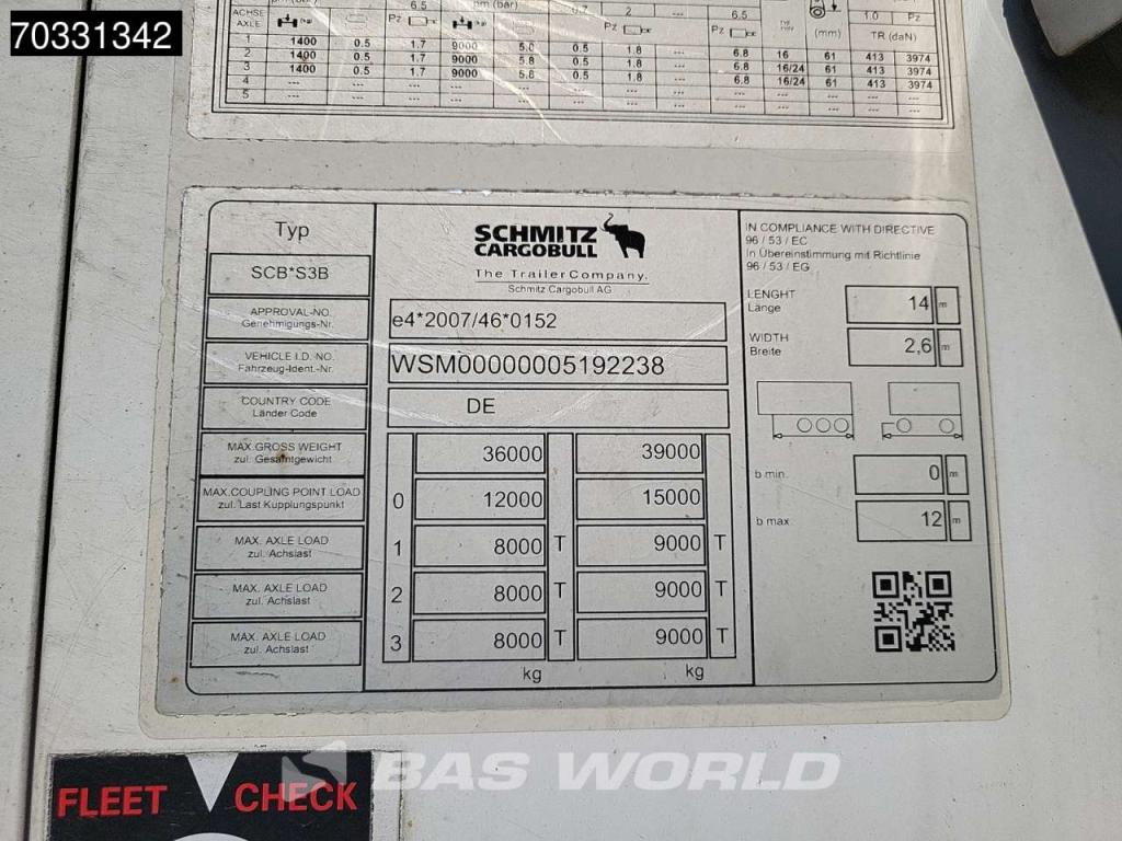 Schmitz SCB*S3B 3 axles Meatrails Fleisch Liftachse Foto 29