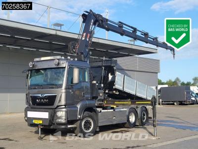 Man TGS 26.500 6X2 Prepared NL-Truck NEW APK HIAB X-HIPRO 302 E-6 Crane Kran Fifth wheel in vendita da BAS World B.V.