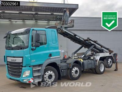Daf CF 410 CF 8X2 35tons Velsycon CL35.71 containersystem Lift+steering axle Euro 6 in vendita da BAS World B.V.
