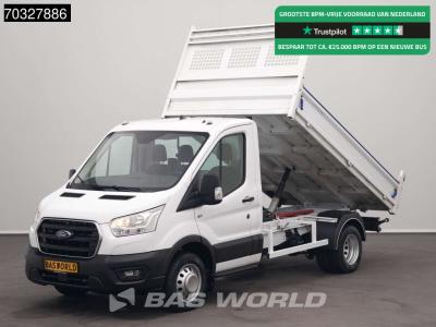 Ford Transit 130pk Kipper Dubbellucht Trekhaak Airco Cruise Euro6 Tipper Benne Kieper Airco Trekhaak Cru in vendita da BAS World B.V.
