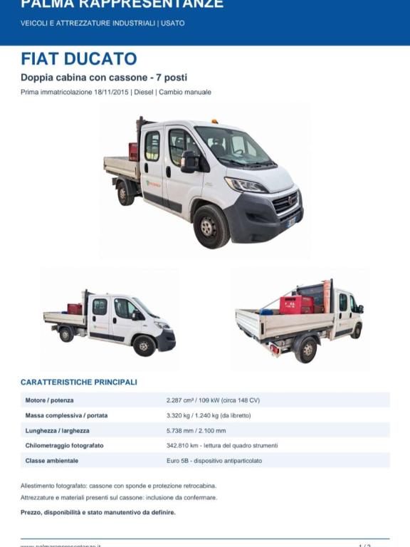 Fiat DUCATO DOPPIA CABINA Foto 2
