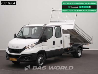 Iveco Daily 35C16 3.0L Kipper met Kist Dubbel Cabine Dubbellucht 3,5t Trekhaak Navi Airco Cruise Camera E in vendita da BAS World B.V.