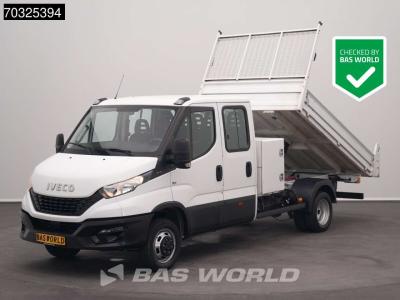 Iveco Daily 35C16 3.0L Kipper met Kist Dubbel Cabine Dubbellucht 3,5t Trekhaak Navi Airco Cruise Camera E in vendita da BAS World B.V.